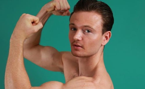 Athletic James Hallows Gets Naked