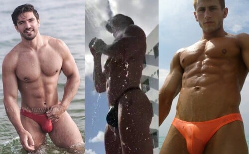 Beautiful wet bulges