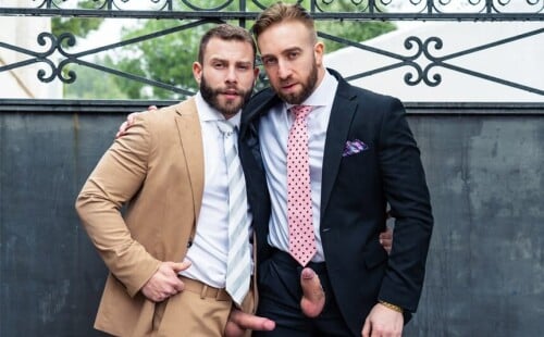 Suited studs Manuel Scalco & Diego Reyes fuck