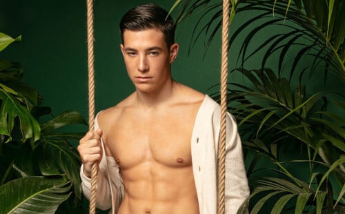 Handsome Javier Has A Big Jock Bulge To Show Off!