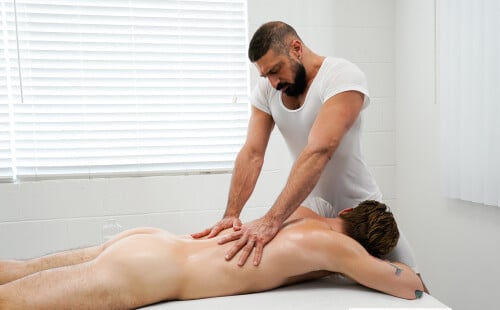 Young Missionary Gets Oiled Up & Fucked by His Mentor