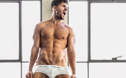 Handsome Canadian Muscle Hunk Jimmy Izzard Gets Sexy