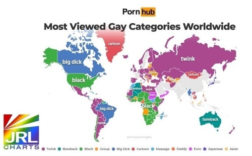 Gay Porn Trends on Pornhub are Out! on JRL CHARTS