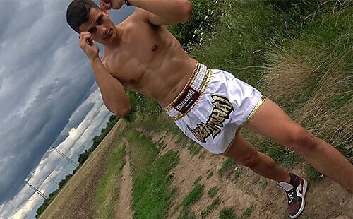 Hot Kickboxer Breno Gomes – Outdoor