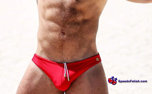 Red Speedo Lifeguard