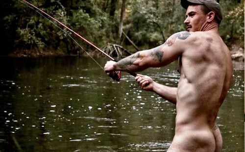 The naked fisherman