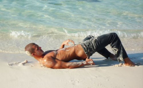 Clint Mauro: Supermodel: poses naked: in swimsuit