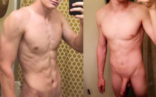 Straight guy taking nude selfies