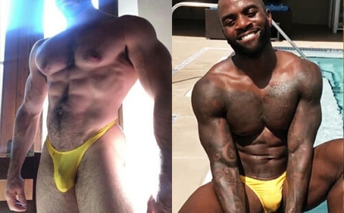 Yellow speedo hot guys