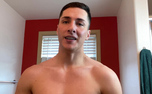 Tristan Hunter jerks off and uses a dildo