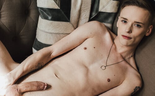 Blond twink Blake Dyson in a solo photoshoot