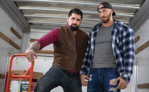 Travis Connor And Ryan Bones Fuck In The Truck!