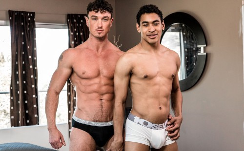 Cade Maddox plows Mateo Fernandez's eager hole