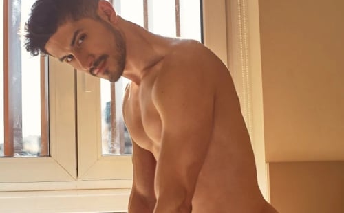 Naked And Hard Male Model Shows It All