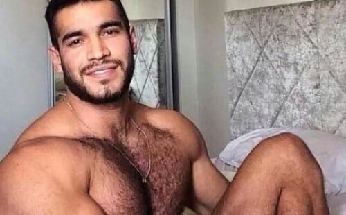 Hot big hairy man