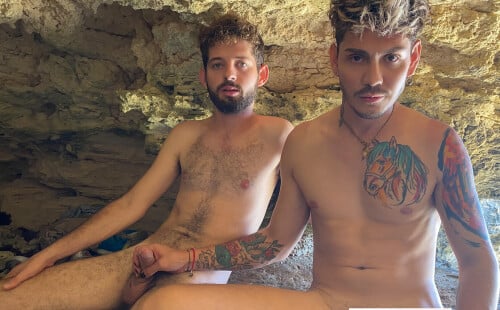 Rob Silva fucks Ken in the cave near the beach