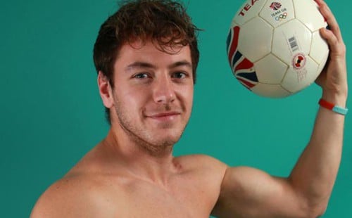Athletic Max Meyer Shows His Muscles