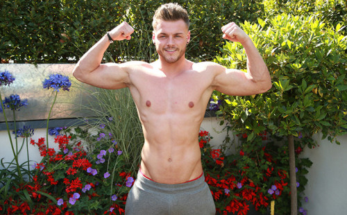 Straight Athletic Tyler Pierce Shows Off His Massive Uncut Cock