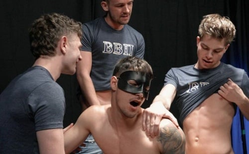 Zander gets fucked by Canyon, Lane & Oliver
