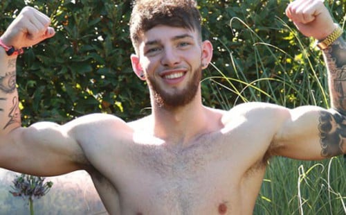 Aaron Kent Has A Large Uncut Dick In His Underwear