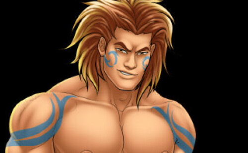 Hot Wrestler Barbarian Leon At GayHarem!