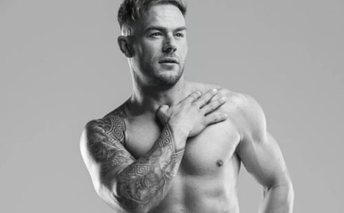 Dean And His Uncut British Cock On Display