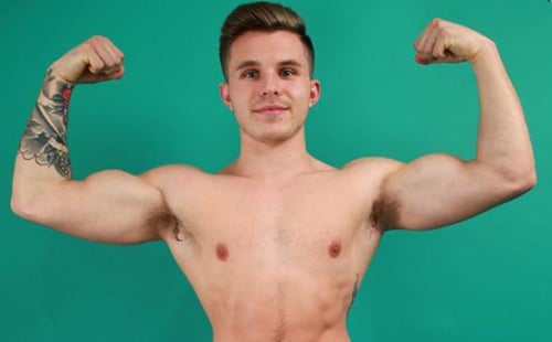 Athletic James Pendleton Showing Off His Muscles