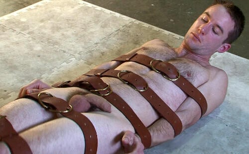 Sexy Irishman restrained and penetrated