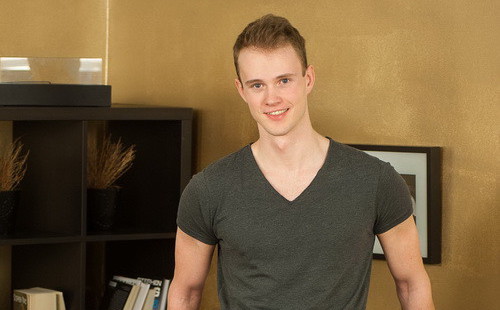 Sports lad Adam shows off