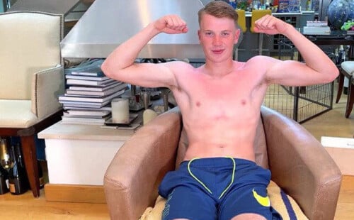 Jackson Ward Rubs His Straight Teen Penis