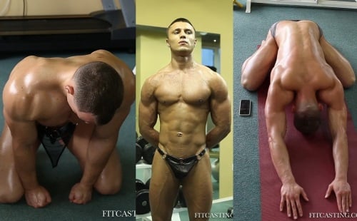 Submissive muscle guys ready to serve