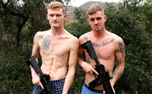 Hot recruits Ryan Jordan and Jesse Nice flip-fuck