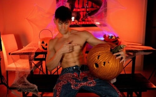 Chiseled Model Reno Gold Unleash His Halloween Release 'Pumpkin Fucker