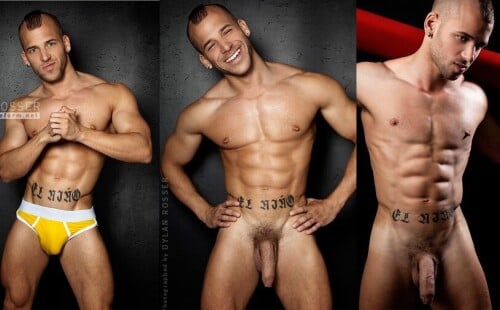 Nuno Branco in undies and nude