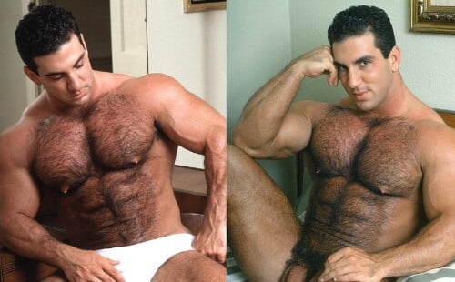 Hairy muscle guy nude