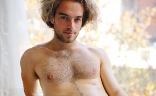 Furry Melbourne Boy Jacks Off in the Bathtub