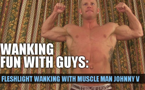 Johnny V Uses A Fleshlight To Wank Himself
