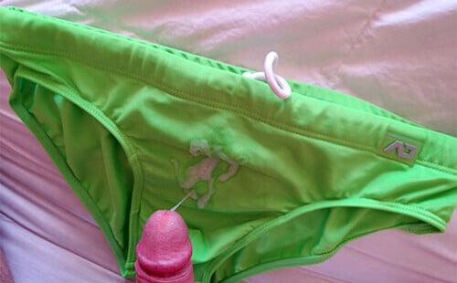 My Cummy Green Speedos