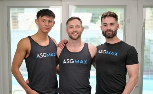 3 New Gay Porn Guys In A Threeway For ASGmax!