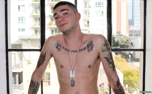 Ashtin Blades shows his hot body