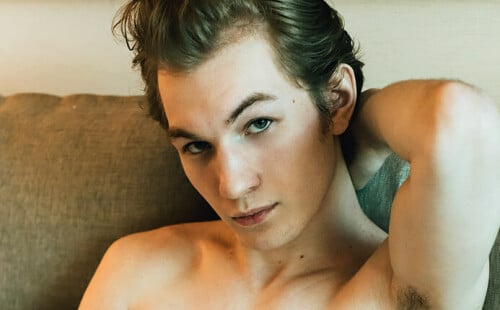 Oliver Beck nude photoshoot at Helix
