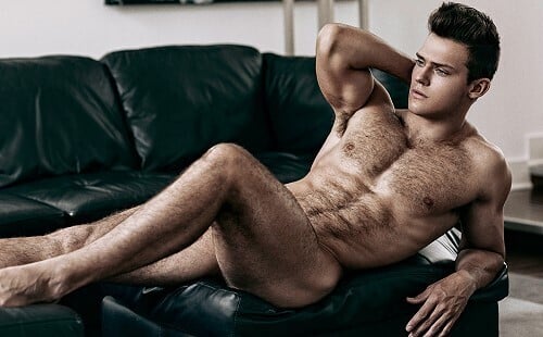 Hairy Hunk Nude - Hot Fitness Model