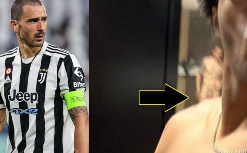 Leonardo Bonucci accidentally caught naked during selfie