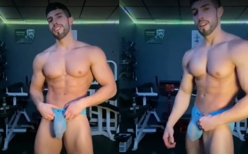 Hung Latino Posing