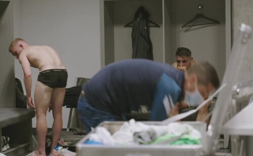 Florent Mollet caught in underwear in locker room