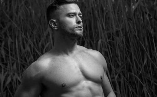 Uncut Male Model Johnny Naked And Hard