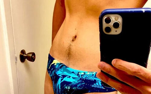 Blue Speedo Selfies