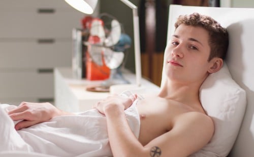 Danny Nelson strokes his morning wood