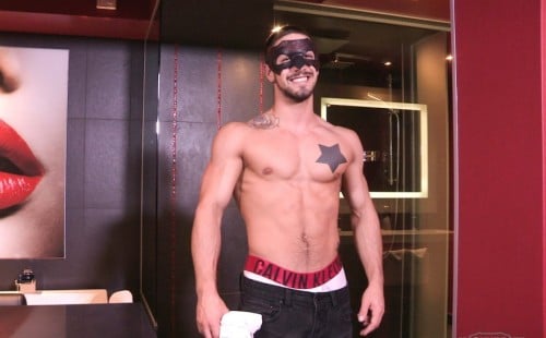 Masked muscle jock