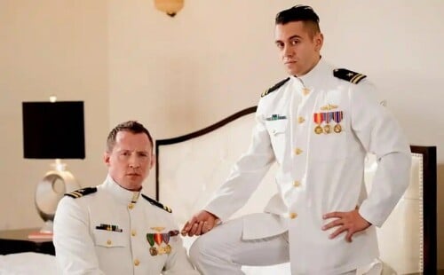 Pierce Paris and Dante Colle Bring it in A Man In Uniform Scene 2 (2021)